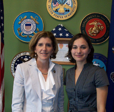 Congresswoman Kathy Dahlkemper with JoEllen March