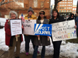 Protest at Post Journal in Jamestown, NY