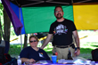 LGBTQ Info Table at Blues and Jazz Fest