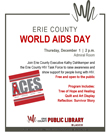 2016-12-01 World AIDS Day Erie County HIV Taske Force promo