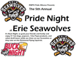 5th Annual Pride Night at Erie Seawolves on July 23