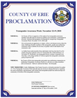 2018-11-12 Proclamation for Transgender Awareness Week