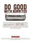 Chipotle/Identity fundraiser on Oct 17