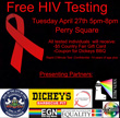 April 27 HIV Testing Event in Perry Square
