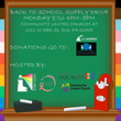 Back to School Drive on August 16