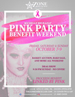 16th Annual Pink Party Weekend at Zone Oct 7-9