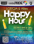 NW PA Pride Meadville Happy Hour 4th Wed at Julian's Bar & Grill