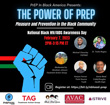 2023-02-07 The Power Of PrEP National Black HIV/AIDS Awareness Day webinar promo