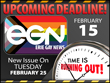 Deadline for March 2025 print edition (issue #352) of Erie Gay News is Saturday, February 15, comes out Tuesday, February 25!
