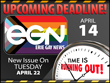 Deadline for May 2025 print edition (issue #354) of Erie Gay News is Monday, April 14, comes out Tuesday, April 22! This will include our Voter's Guide!