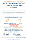 Medicare Fraud Presentation by Senior Medicare Patrol on Nov 15