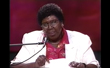 Barbara Jordan addresses the crowd at the 1992 Democratic National Convention