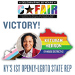 Fairness Celebrates Election of KY's 1st Openly-LGBTQ State Representative Keturah Herron in a Landslide