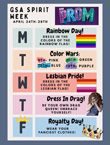 2023 McDowell GSA Spirit Week flyer