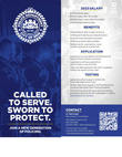 2023 Erie City Police recruitment flyer