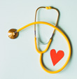 Stethoscope with a heart