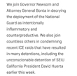 Equality California Responds to Attacks Against Immigrant Communities in California; Trump Deploying National Guard