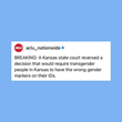Kansas Attorney General Blocked from Denying Changes to Gender Markers on Driver's Licenses