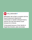 Florida School District Unlawfully Fires Intersex Public School Teacher