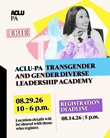 ACLU of Pennsylvania Hosts Leadership Academy for Transgender and Gender Diverse Residents