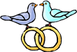 Love Birds with Rings